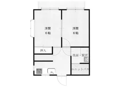 DSコーポ(2K/2階)の間取り写真