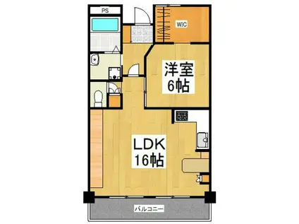 セント東大和(1LDK/3階)の間取り写真