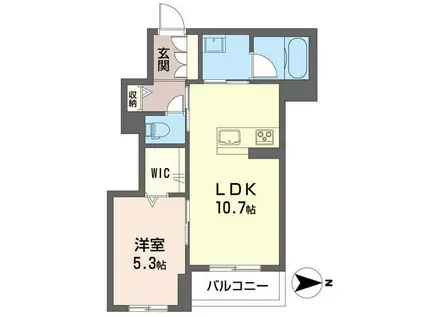 リノアネラ(1LDK/1階)の間取り写真