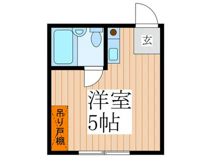 コーポ花小金井(ワンルーム/1階)の間取り写真