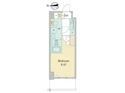 LIME RESIDENCE KAWAGUCHI イーストライム(1K/4階)の間取り写真