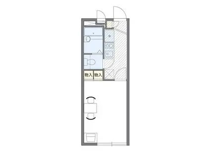 レオパレス和(1K/1階)の間取り写真