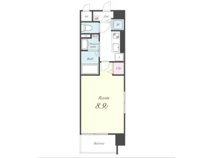 ベルフレージュ(1K/5階)の間取り写真