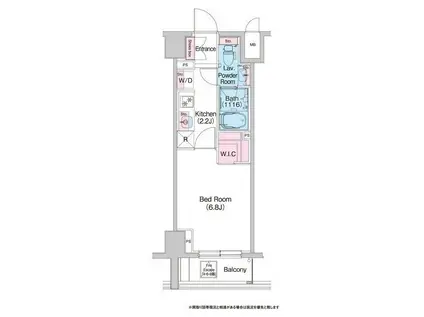 コンフォリア世田谷上馬(1K/8階)の間取り写真