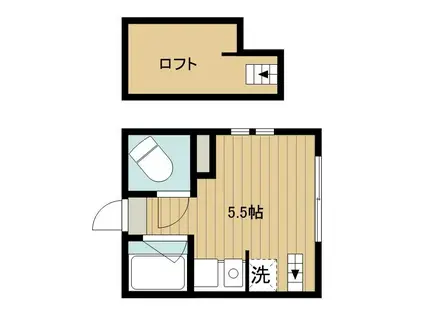 サンマルコパーク(ワンルーム/2階)の間取り写真