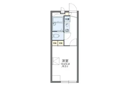 レオパレスル・コントワールIII(1K/1階)の間取り写真