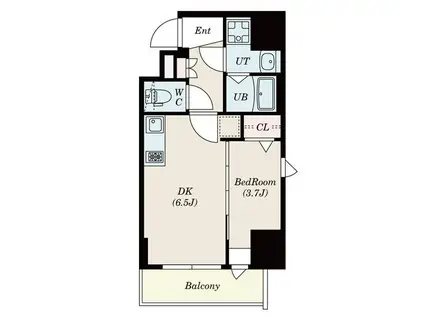 エスリードレジデンス上前津フロント(1DK/11階)の間取り写真