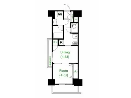 日神デュオステージ蔵前NEXT 日神デュオステージ蔵前ネクスト(2K/2階)の間取り写真