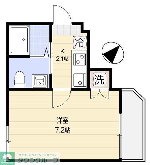 グレーシア幕張(1K/3階)の間取り写真
