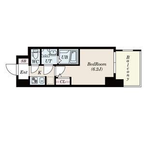 S-RESIDENCE新大阪ウエスト(1K/11階)の間取り写真