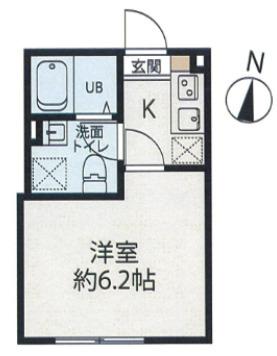 PENNY LANE(1K/1階)の間取り写真