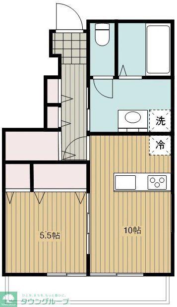 ルミナス国分寺(1LDK/1階)の間取り写真