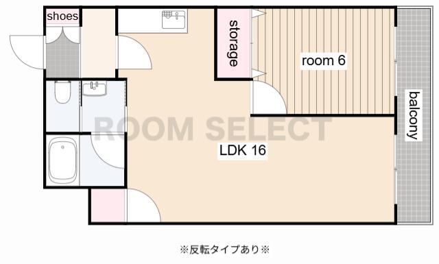 藤清コーポ(1LDK/4階)の間取り写真