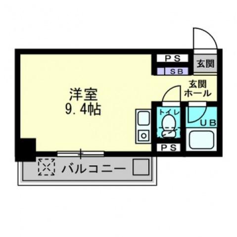フェニックス八丁堀(1K/7階)の間取り写真