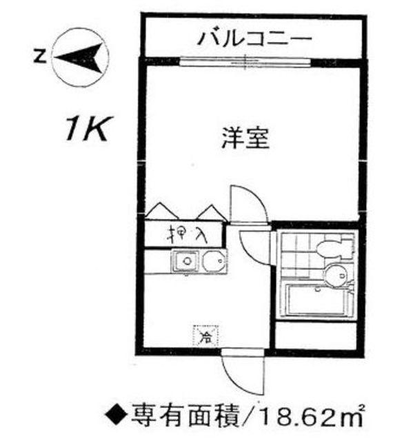 フレンド荻窪(1K/3階)の間取り写真