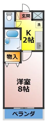 エクセル東浦(1K/3階)の間取り写真