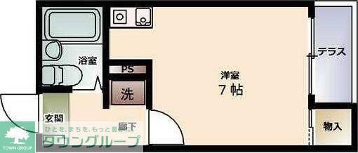 ルイ・ハウス桜台(1K/1階)の間取り写真