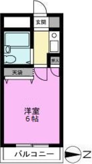 TOKO WISE(1K/2階)の間取り写真