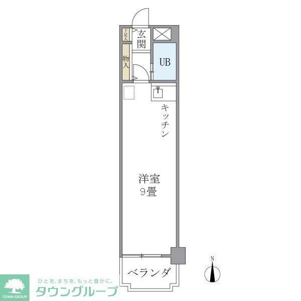 シルクロードビル(ワンルーム/5階)の間取り写真
