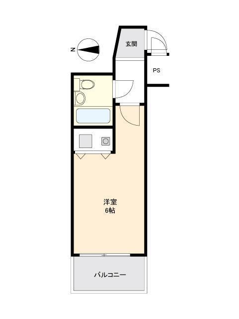 朝日プラザ国分町(ワンルーム/3階)の間取り写真