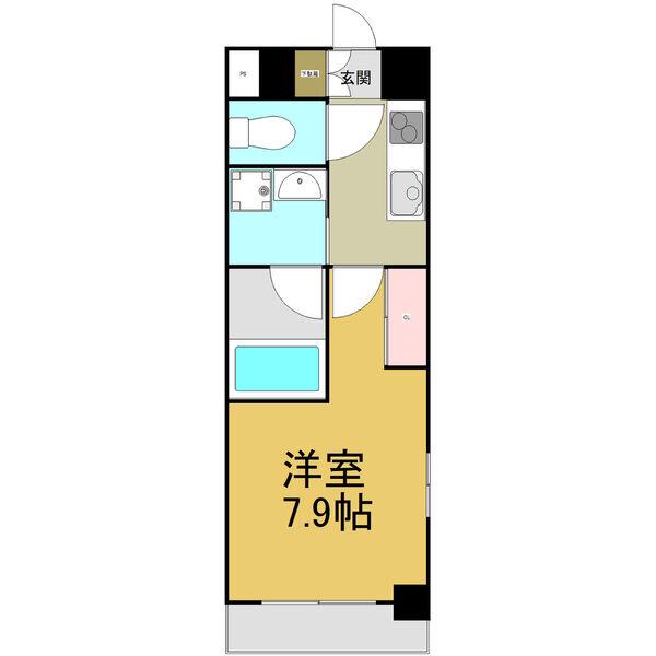 S-FORT熱田六番(1K/6階)の間取り写真