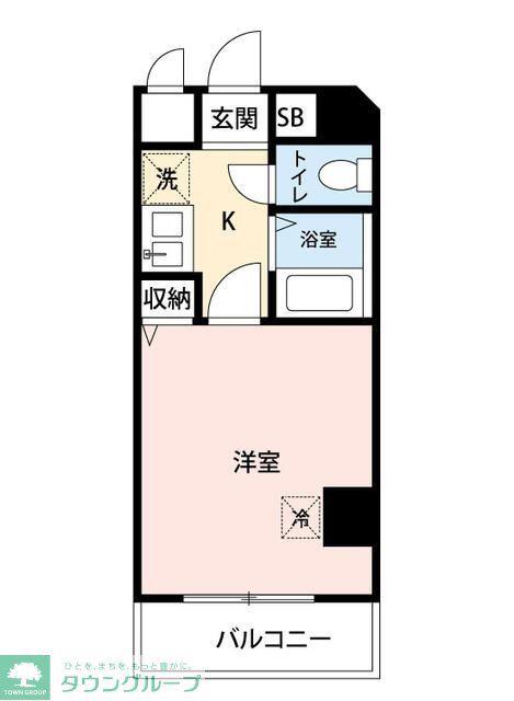 マイナビSTAYミライエ荻窪西口(1K/2階)の間取り写真