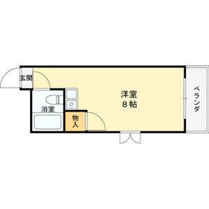ラパンジール市岡元町(ワンルーム/3階)の間取り写真