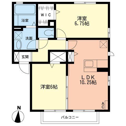 ＪＲ東海道本線 平塚駅 徒歩30分 2階建 築15年(2LDK/2階)の間取り写真