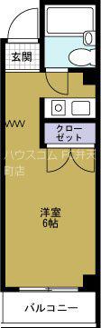 サンドーム大森(1K/3階)の間取り写真