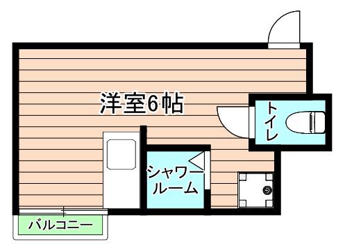都島中通3丁目(ワンルーム/2階)の間取り写真
