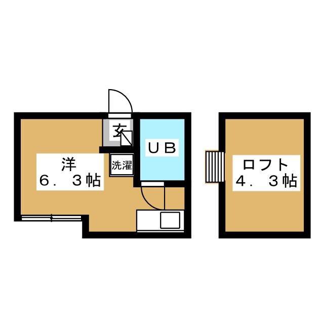 ハウス&パーク品川源氏前(ワンルーム/2階)の間取り写真