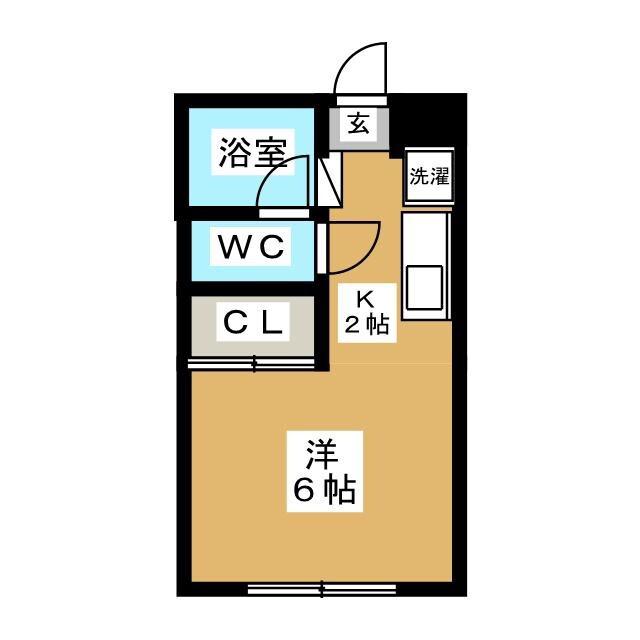 ESTATE SETAGAYA(ワンルーム/1階)の間取り写真