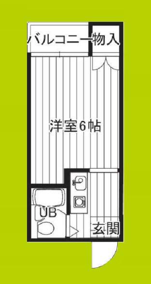 アヴァンス北大阪(ワンルーム/1階)の間取り写真