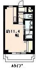 ハイツセイコー壱番館(ワンルーム/5階)の間取り写真