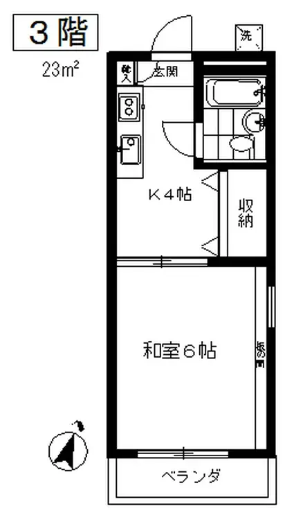 ハイムすみれ 3階階 間取り