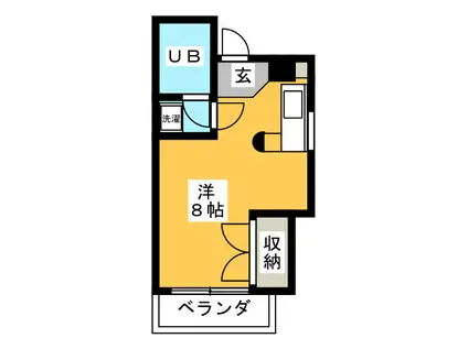 グリーンメゾンヨシノ(ワンルーム/3階)の間取り写真