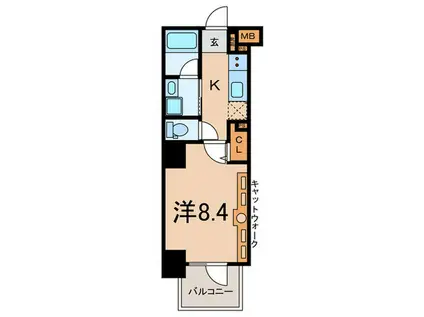 SYNEX YOKOHAMA-AOKICHO(1K/7階)の間取り写真