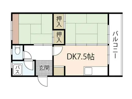 DIY神田マンション(2DK/3階)の間取り写真