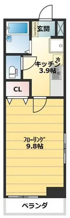 CBヒルズ 8階階 間取り