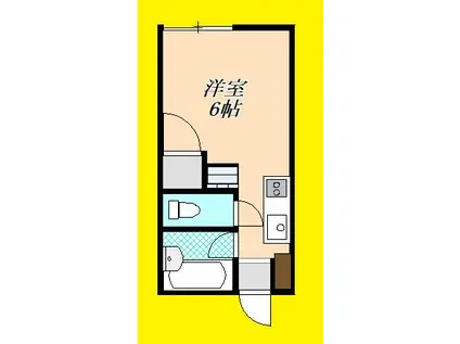 シティハウス南橋本(ワンルーム/2階)の間取り写真