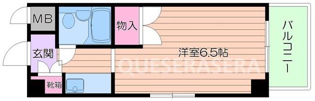 メゾン内久宝寺(ワンルーム/7階)の間取り写真