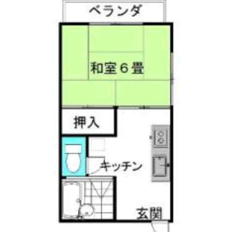 パークハウス深芝(1K/2階)の間取り写真
