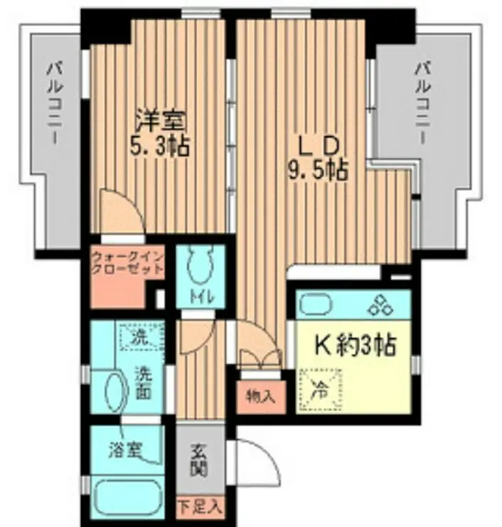クラージュKAMAKURAYA 4階階 間取り
