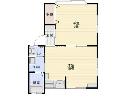 アーバンティヤマト(1LDK/1階)の間取り写真