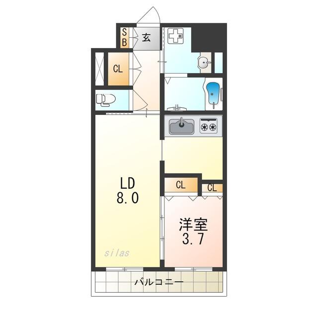 LOYAL F MAISON(1LDK/3階)の間取り写真