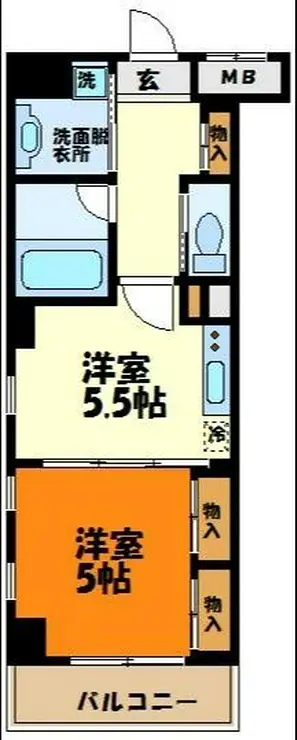 レジディア武蔵小杉 3階階 間取り