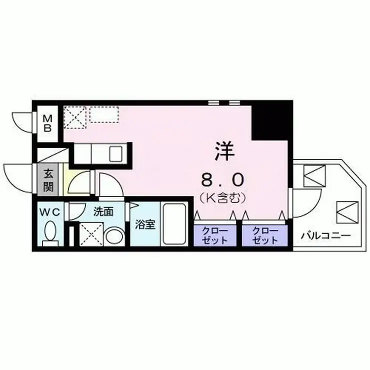 コスモ・ディエース 6階階 間取り