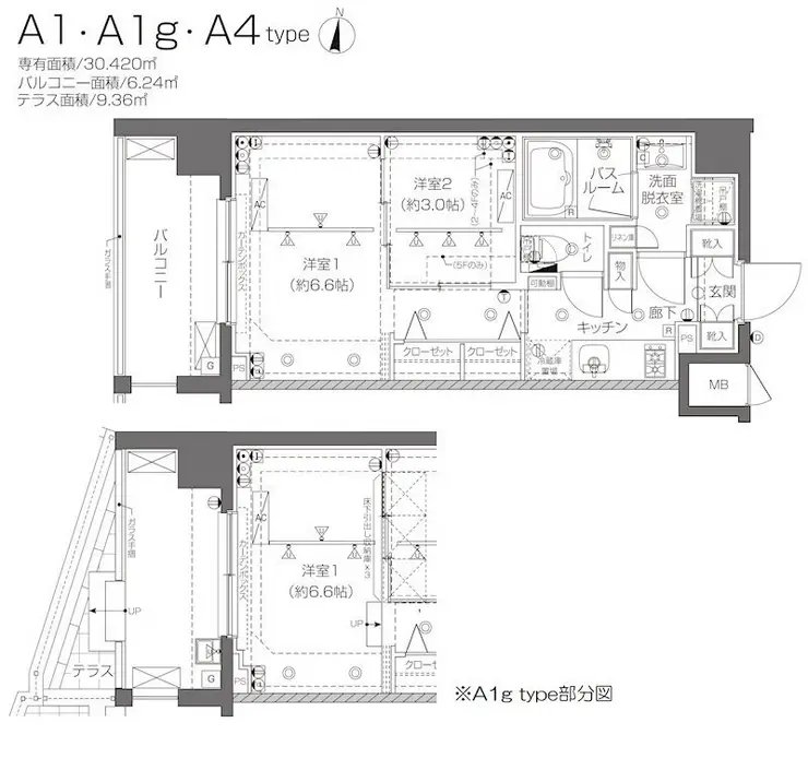 ZOOM新宿西落合 6階階 間取り