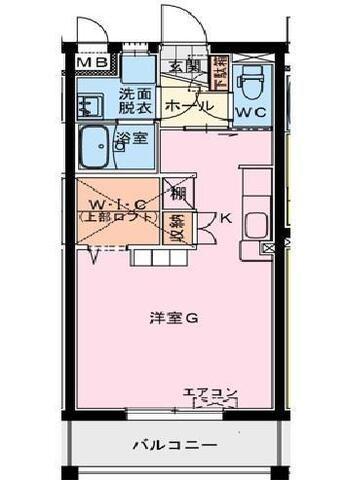 LUTORIINE(1K/1階)の間取り写真