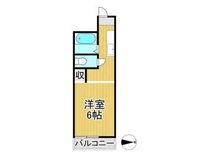 コーポアセッツ38(1K/2階)の間取り写真